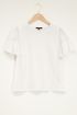 Wit jersey shirt met kant