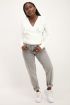 Wit overslagvest met ruffle | Wikkeltop | My Jewellery
