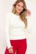Witte trui met rib structuur | Tops | My Jewellery