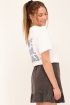 Wit T-shirt met blauwe tekst | My Jewellery