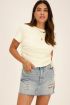 Wit T-shirt met trekkoordjes | My Jewellery