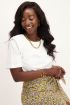 Wit T-shirt met schoudervulling | My Jewellery