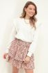 Witte sweater met schouderstukken