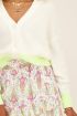 Wit vest met neon gele baan | My Jewellery