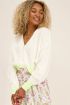 Wit vest met neon gele baan | My Jewellery