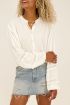 Witte blouse met kanten bandjes | My Jewellery