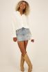 Witte blouse met kanten bandjes | My Jewellery