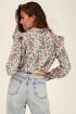 Witte blouse met paisley print & ruffles | My Jewellery