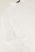 Witte blouse met smock mouwen