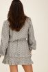 Witte blouse met zwarte grafische jaquard | My Jewellery