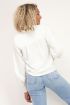 Witte blouse satijnen look