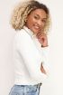 Witte crop top