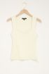 Witte hartvormige halslijn top | My Jewellery