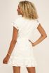 Witte jurk met bloemen broderie | My Jewellery