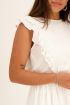Witte jurk met ruffles & laagjes | My Jewellery