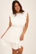 Witte jurk met ruffles & laagjes | My Jewellery
