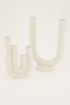 Witte keramiek kandelaar | My Jewellery