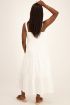 Witte maxi jurk met smock | My Jewellery