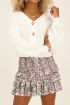 Witte rok met smock & paisley print | My Jewellery
