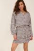 Witte ruffle rok met blauwe bloemenprint | My Jewellery