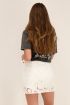 Witte skort met bloemen broderie |My Jewellery