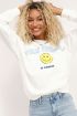 Witte sweater smiley print | Sweaters | My Jewellery