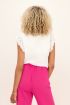 Witte top met broderie & volants | My Jewellery