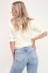 Witte top met ruffle mouw