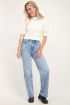 Witte top met ruffle mouw