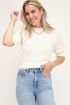 Witte top met ruffle mouw