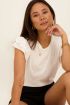 Witte top met volants | My Jewellery