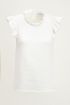Witte top met volantmouwen, witte ruffle top My Jewellery