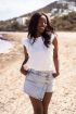 Witte top met ruffle mouwen | My Jewellery