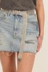 Zilverkleurige riem mesh met gaatjes