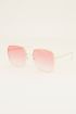 Roze zonnebril | Vierkante zonnebril | My Jewellery
