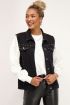 Zwart denim gilet met stuks | My Jewellery