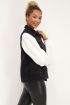 Zwart denim gilet met stuks | My Jewellery