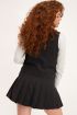 Zwart gilet cropped