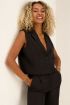 Zwart gilet met dubbele knoop | My Jewellery