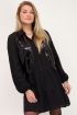 Zwart gilet met pailletten