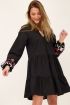 Zwart jurkje met embroidery | Jurk borduursel | My Jewellery
