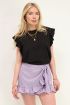 Zwarte top ruffles