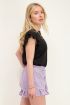 Zwarte top ruffles