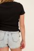 Zwart T-shirt met trekkoordjes | My Jewellery