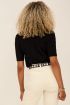 Zwart vest met kabels & knopen | My Jewellery