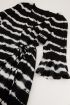 Zwart wit tie dye dress
