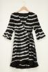 Zwart wit tie dye dress