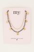 Zwart-witte ketting met muntjes & kralen | My Jewellery