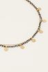 Zwart-witte ketting met muntjes & kralen | My Jewellery