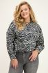 Zwart-witte blouse met zebra print | My Jewellery